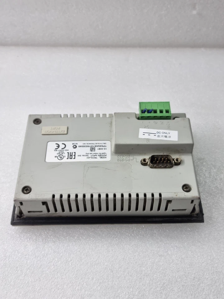 DELTA TP02 TP02G-AS1 24VDC 3W HMI RS232-RS422 TP02GAS1